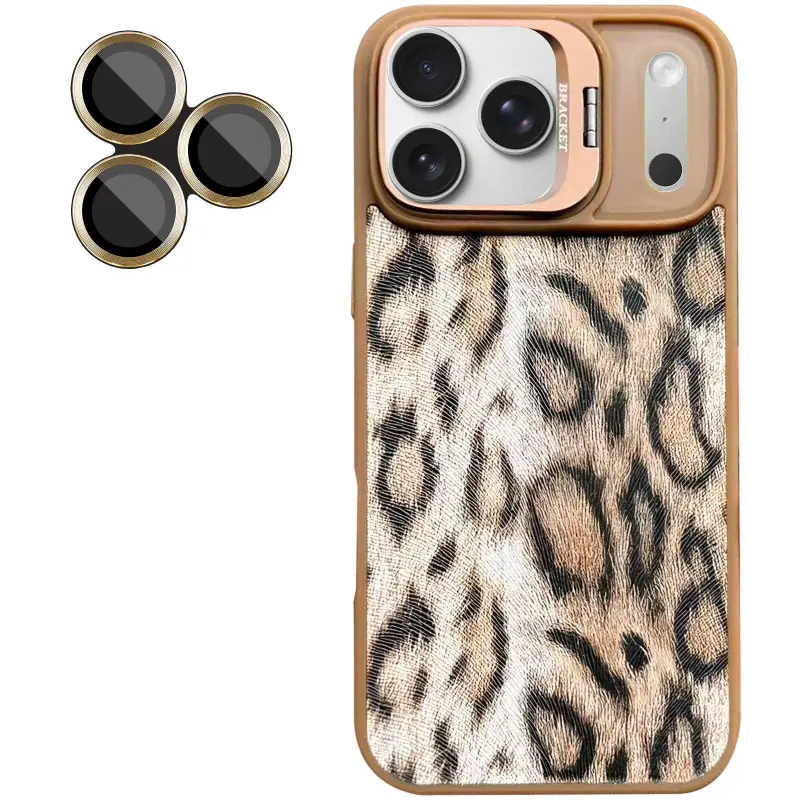 Etui TPU+PC Wild Leopard with MagSafe and Lens do Apple iPhone 17 Pro (6.3"), Brown 2, TPU+PC