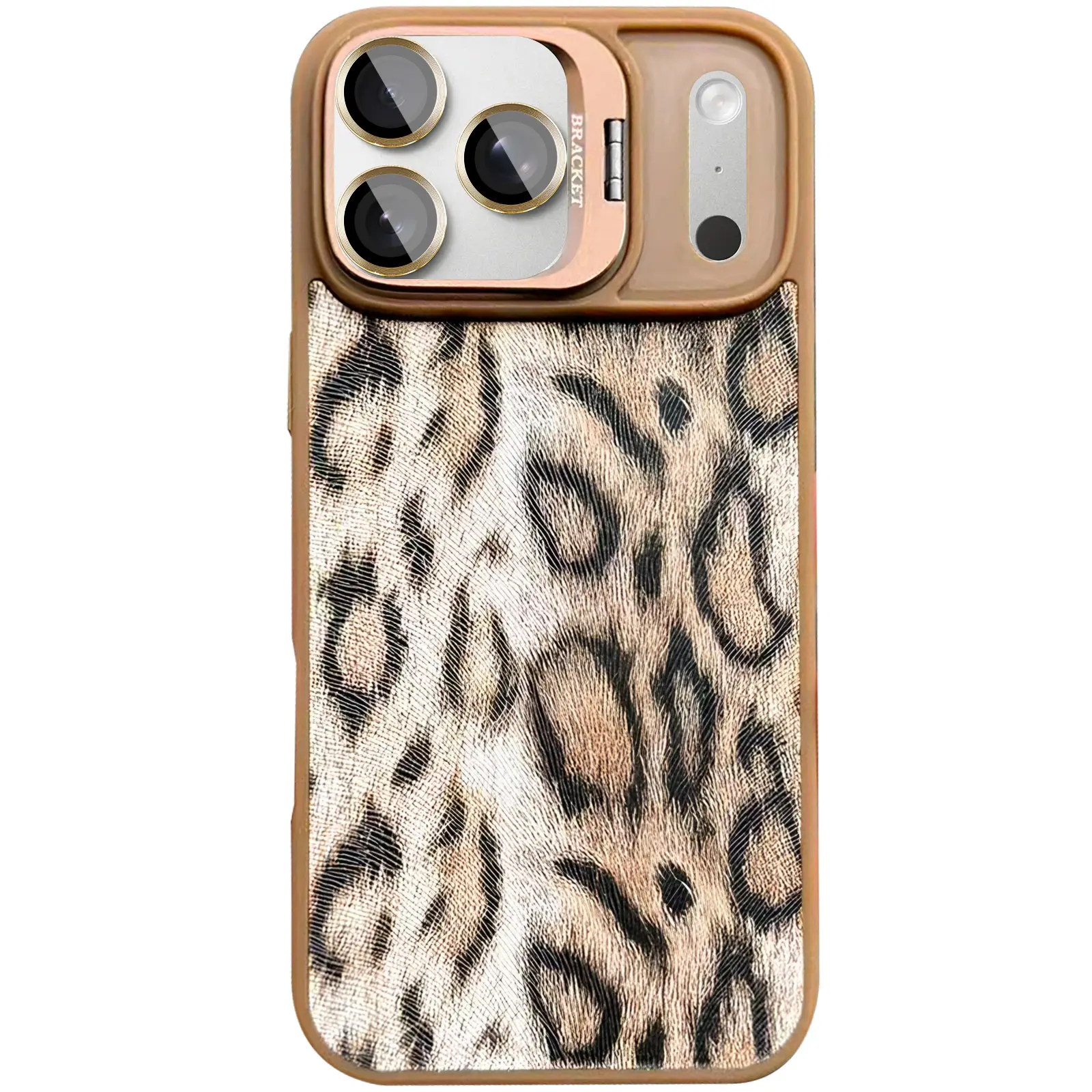 Etui TPU+PC Wild Leopard with MagSafe and Lens do Apple iPhone 17 Pro (6.3"), Brown 3, TPU+PC