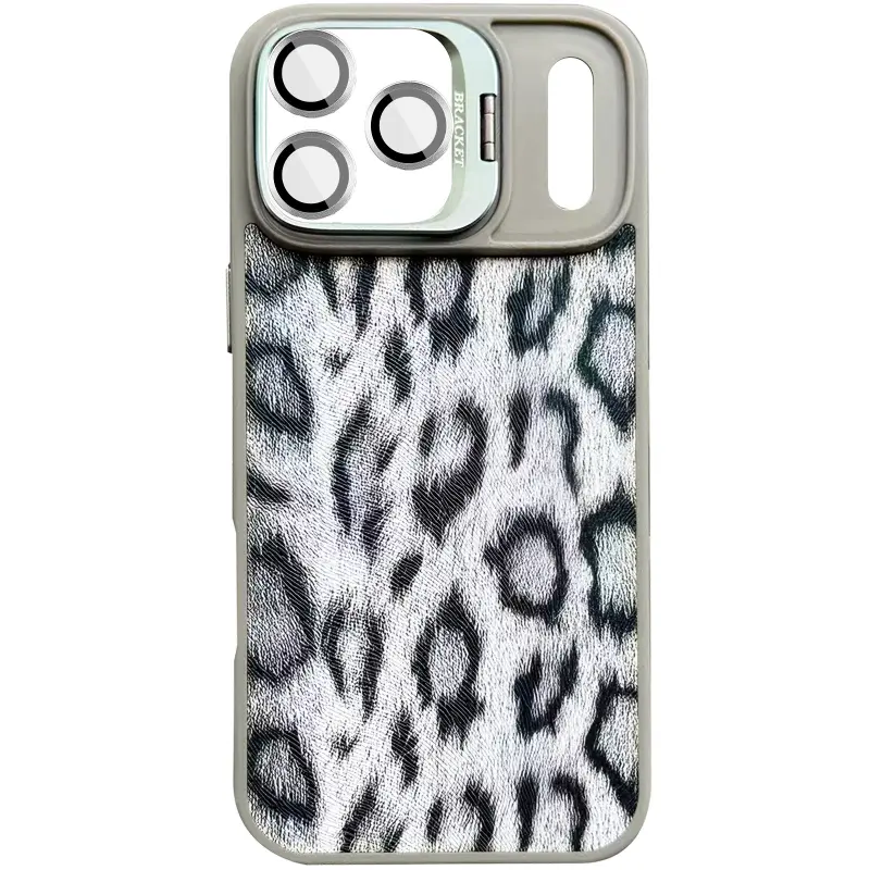 Etui TPU+PC Wild Leopard with MagSafe and Lens do Apple iPhone 17 Pro (6.3"), Grey, TPU+PC