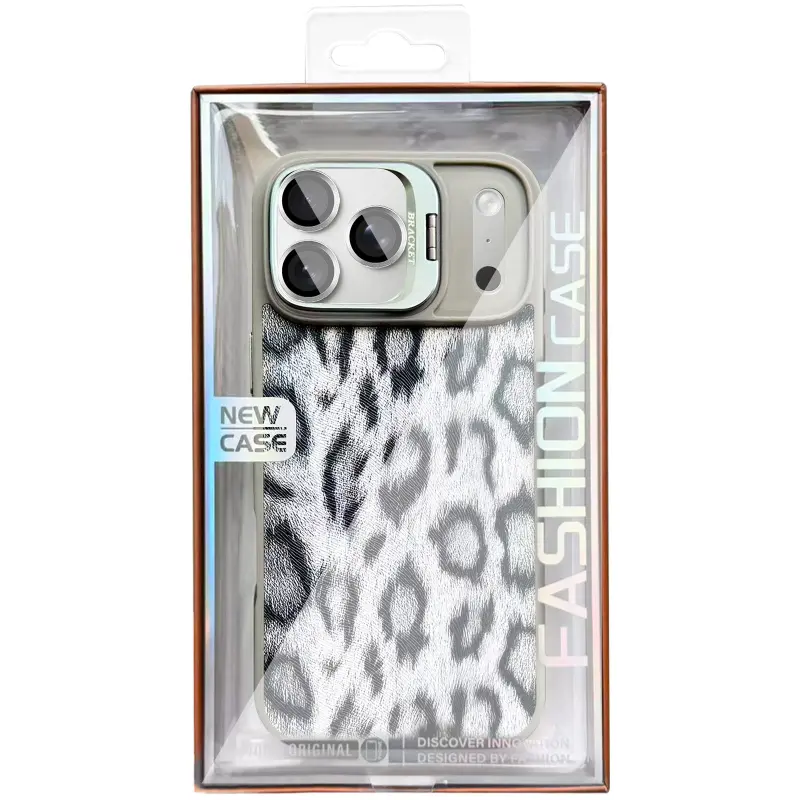 Etui TPU+PC Wild Leopard with MagSafe and Lens do Apple iPhone 17 Pro (6.3"), Grey 2, TPU+PC