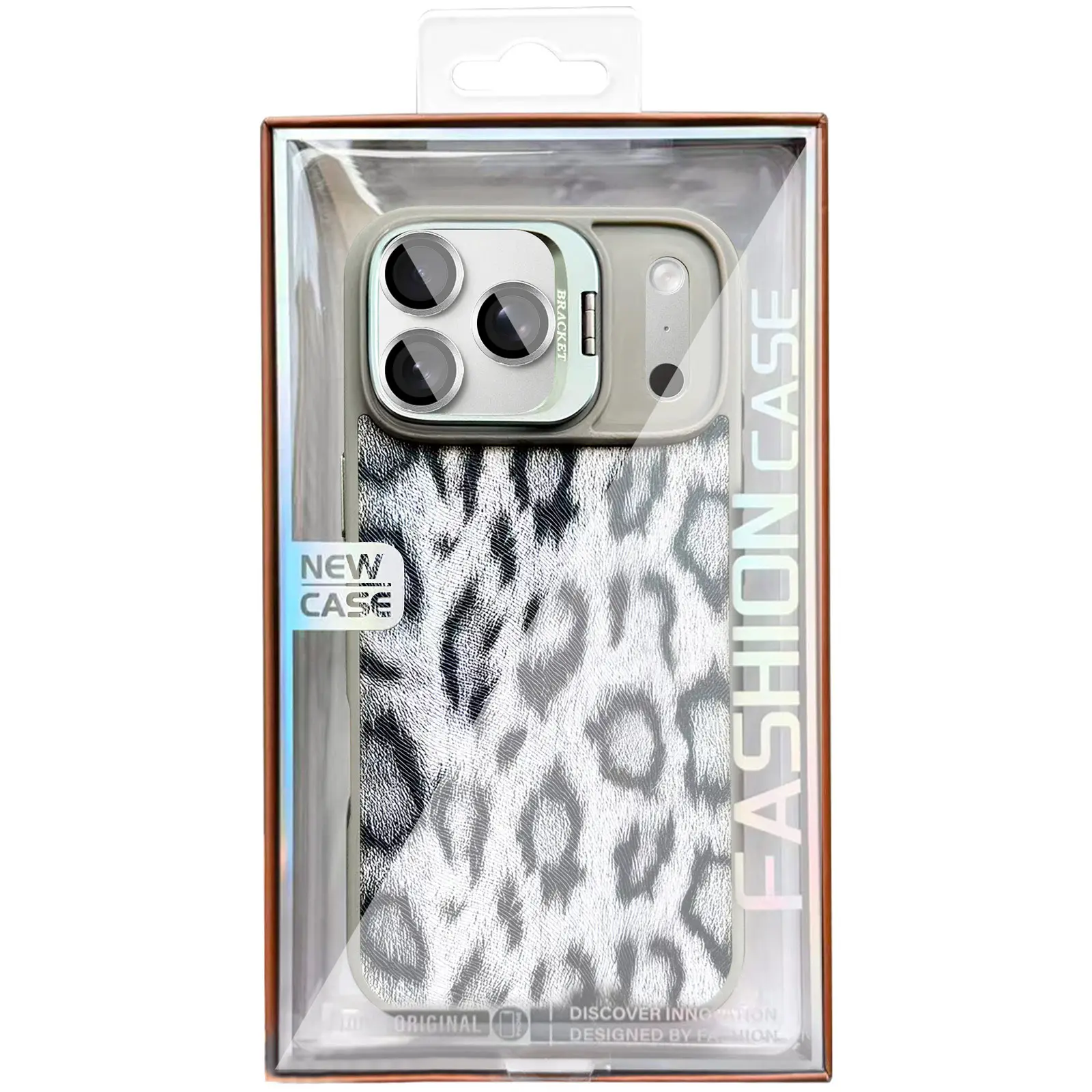 Etui TPU+PC Wild Leopard with MagSafe and Lens do Apple iPhone 17 Pro (6.3"), Grey 2, TPU+PC
