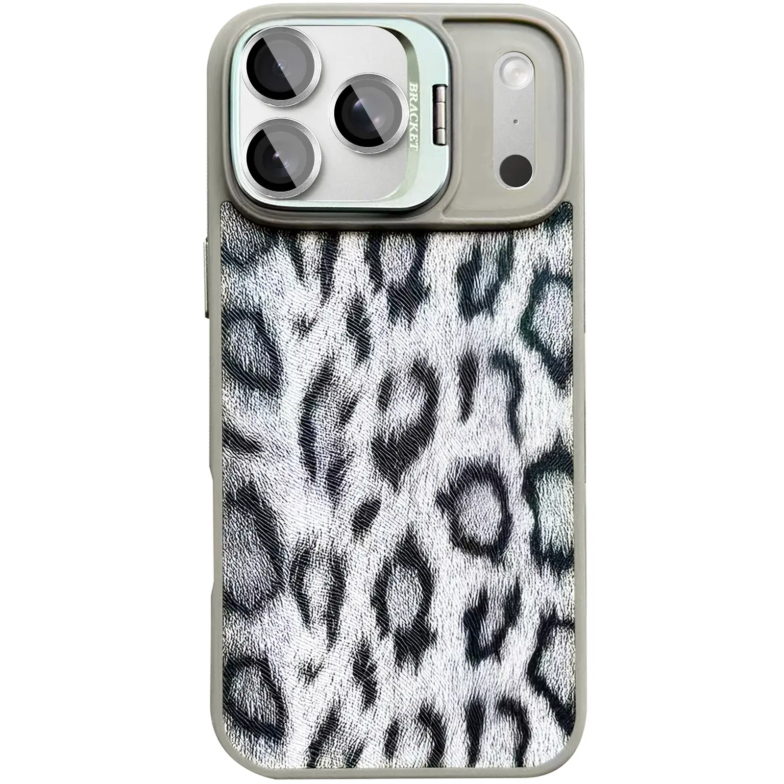 Etui TPU+PC Wild Leopard with MagSafe and Lens do Apple iPhone 17 Pro (6.3"), Grey 4, TPU+PC