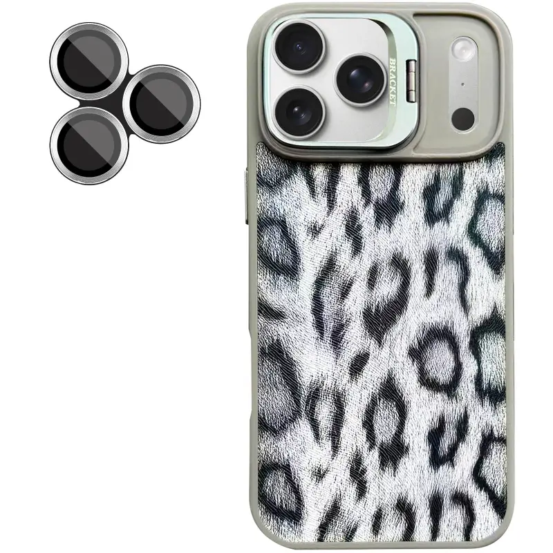 Etui TPU+PC Wild Leopard with MagSafe and Lens do Apple iPhone 17 Pro Max (6.9"), Grey 3, TPU+PC
