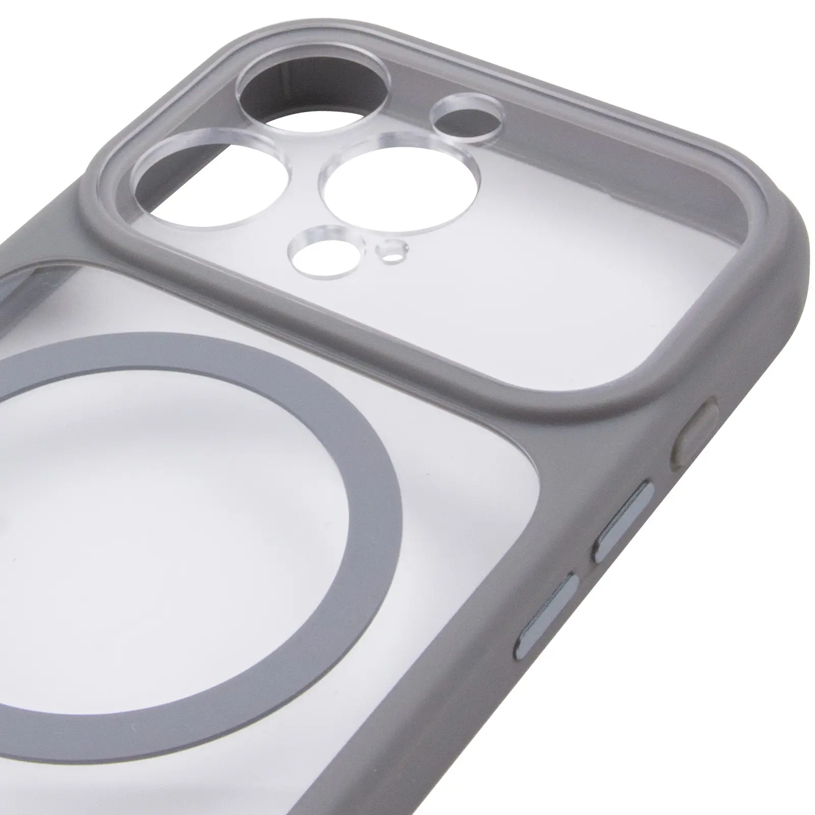 Etui TPU+PC GETMAN Moon Clear with MagSafe do Apple iPhone 14 Pro (6.1"), Grey 3, TPU+PC