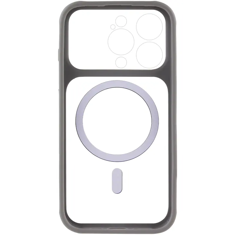 Etui TPU+PC GETMAN Moon Clear with MagSafe do Apple iPhone 14 Pro Max (6.7"), Grey 2, TPU+PC