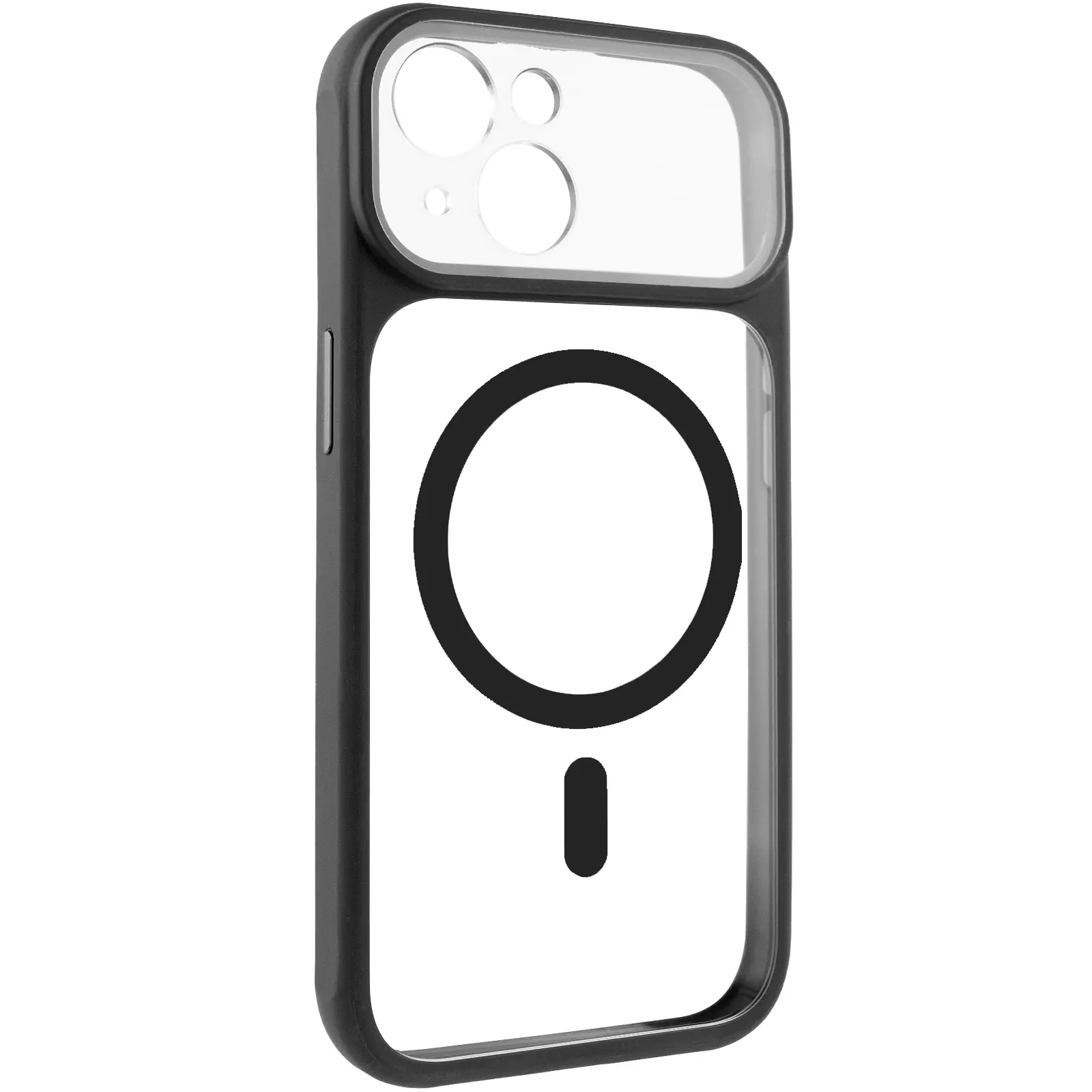 Etui TPU+PC GETMAN Moon Clear with MagSafe do Apple iPhone 14 (6.1"), Black, TPU+PC