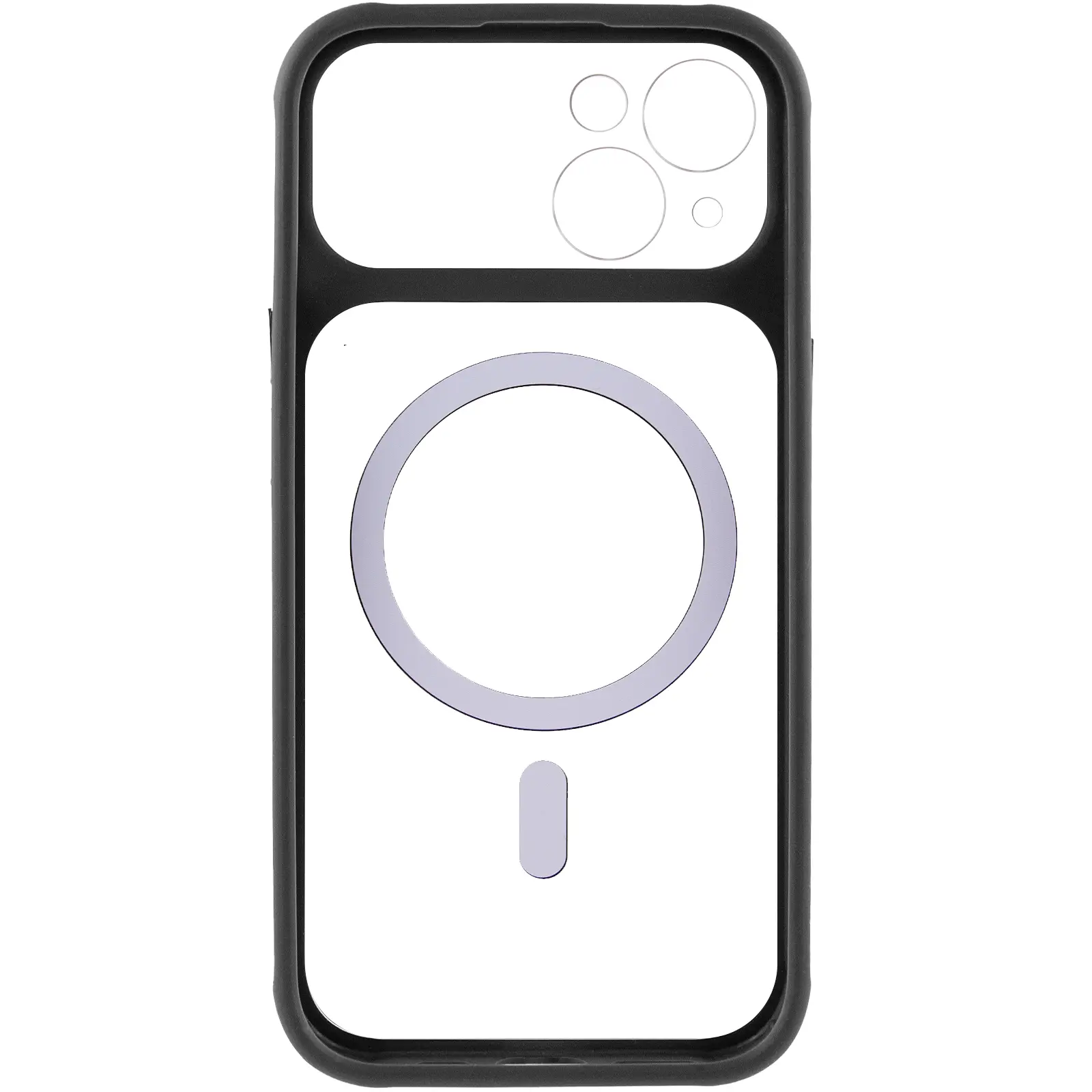 Etui TPU+PC GETMAN Moon Clear with MagSafe do Apple iPhone 14 (6.1"), Black 3, TPU+PC