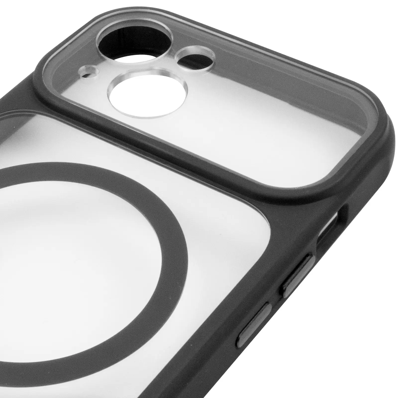 Etui TPU+PC GETMAN Moon Clear with MagSafe do Apple iPhone 14 (6.1"), Black 4, TPU+PC