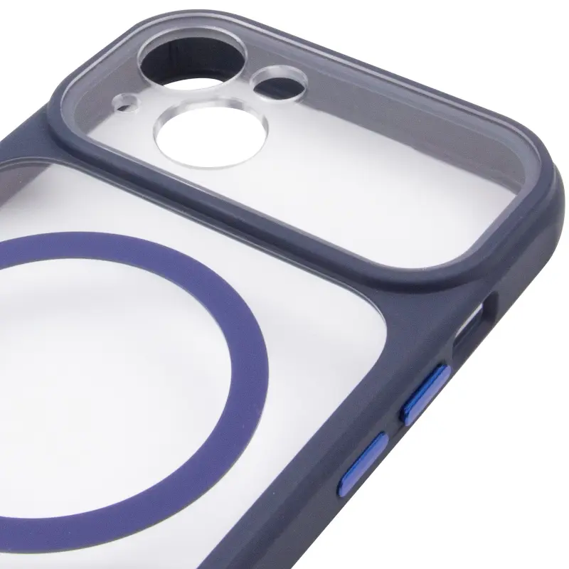 Etui TPU+PC GETMAN Moon Clear with MagSafe do Apple iPhone 14 (6.1"), Blue 3, TPU+PC