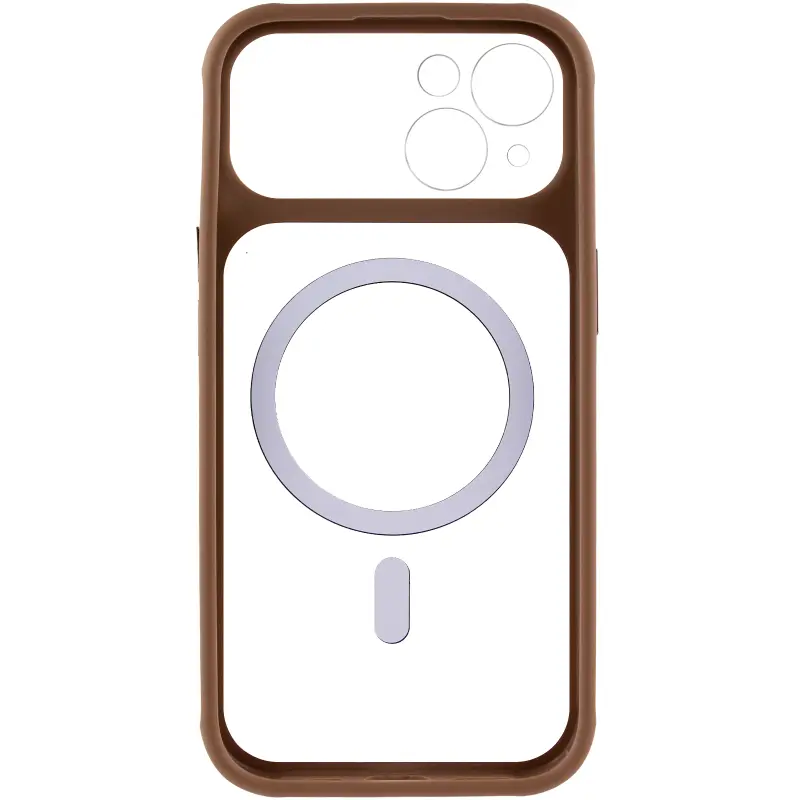 Etui TPU+PC GETMAN Moon Clear with MagSafe do Apple iPhone 14 (6.1"), Brown 2, TPU+PC