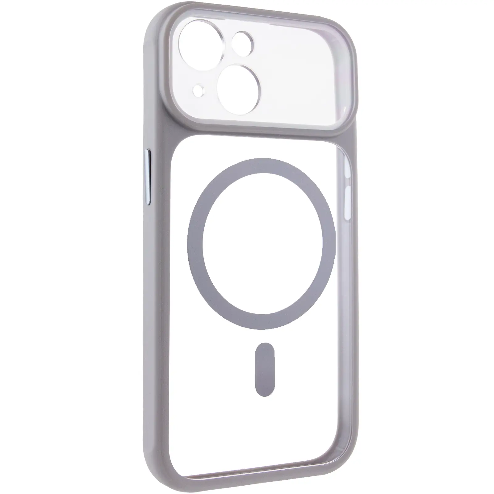 Etui TPU+PC GETMAN Moon Clear with MagSafe do Apple iPhone 14 (6.1"), Grey, TPU+PC