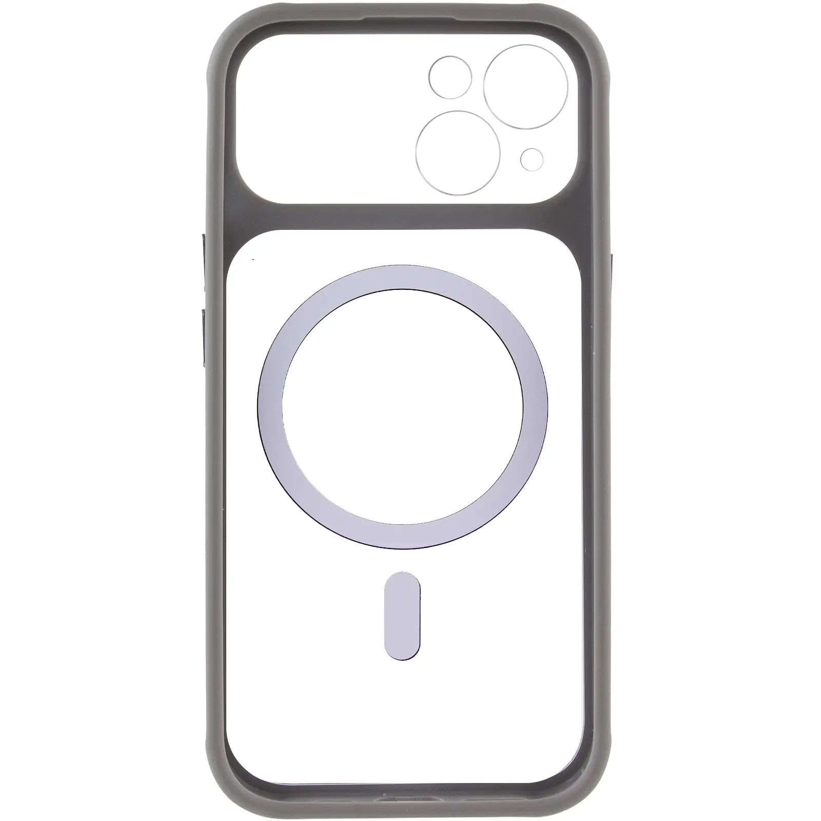Etui TPU+PC GETMAN Moon Clear with MagSafe do Apple iPhone 14 (6.1"), Grey 2, TPU+PC