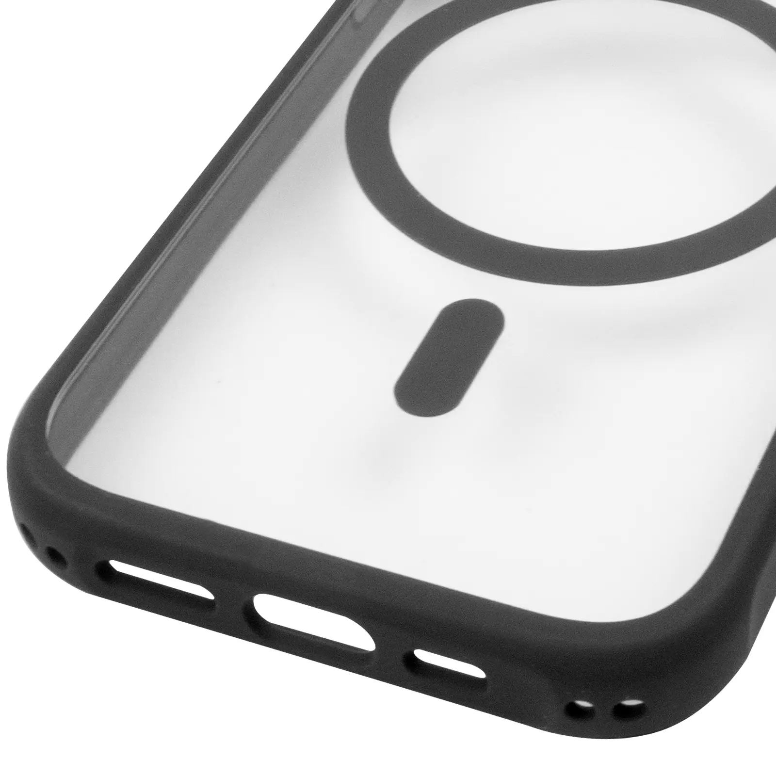 Etui TPU+PC GETMAN Moon Clear with MagSafe do Apple iPhone 15 (6.1"), Black 5, TPU+PC