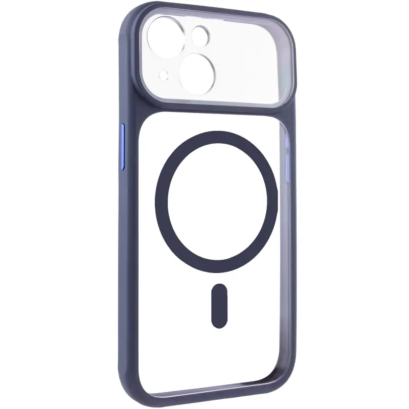 Etui TPU+PC GETMAN Moon Clear with MagSafe do Apple iPhone 15 (6.1"), Blue, TPU+PC
