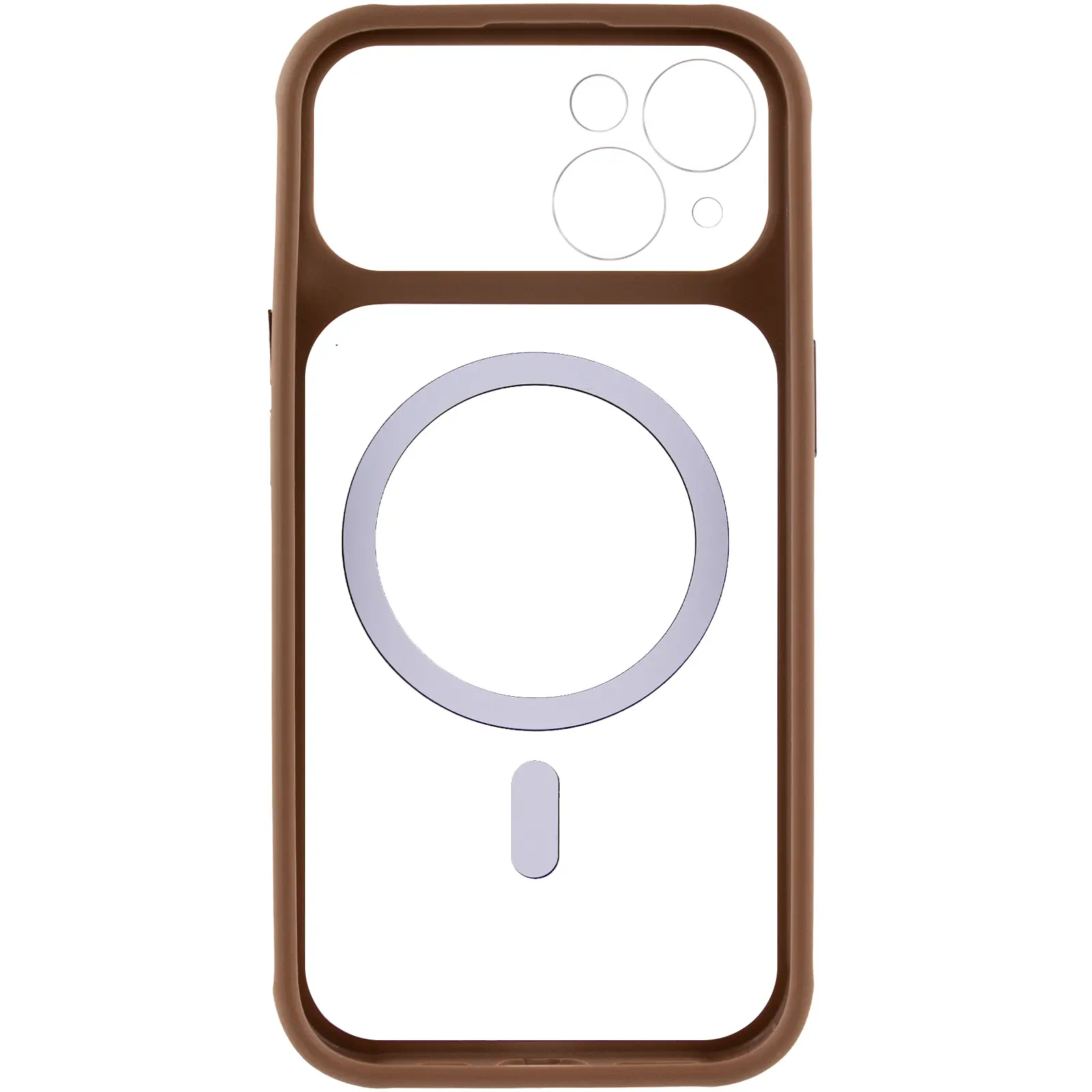 Etui TPU+PC GETMAN Moon Clear with MagSafe do Apple iPhone 15 (6.1"), Brown 2, TPU+PC