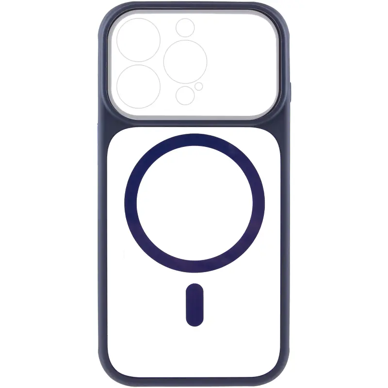 Etui TPU+PC GETMAN Moon Clear with MagSafe do Apple iPhone 15 Pro (6.1"), Blue 1, TPU+PC