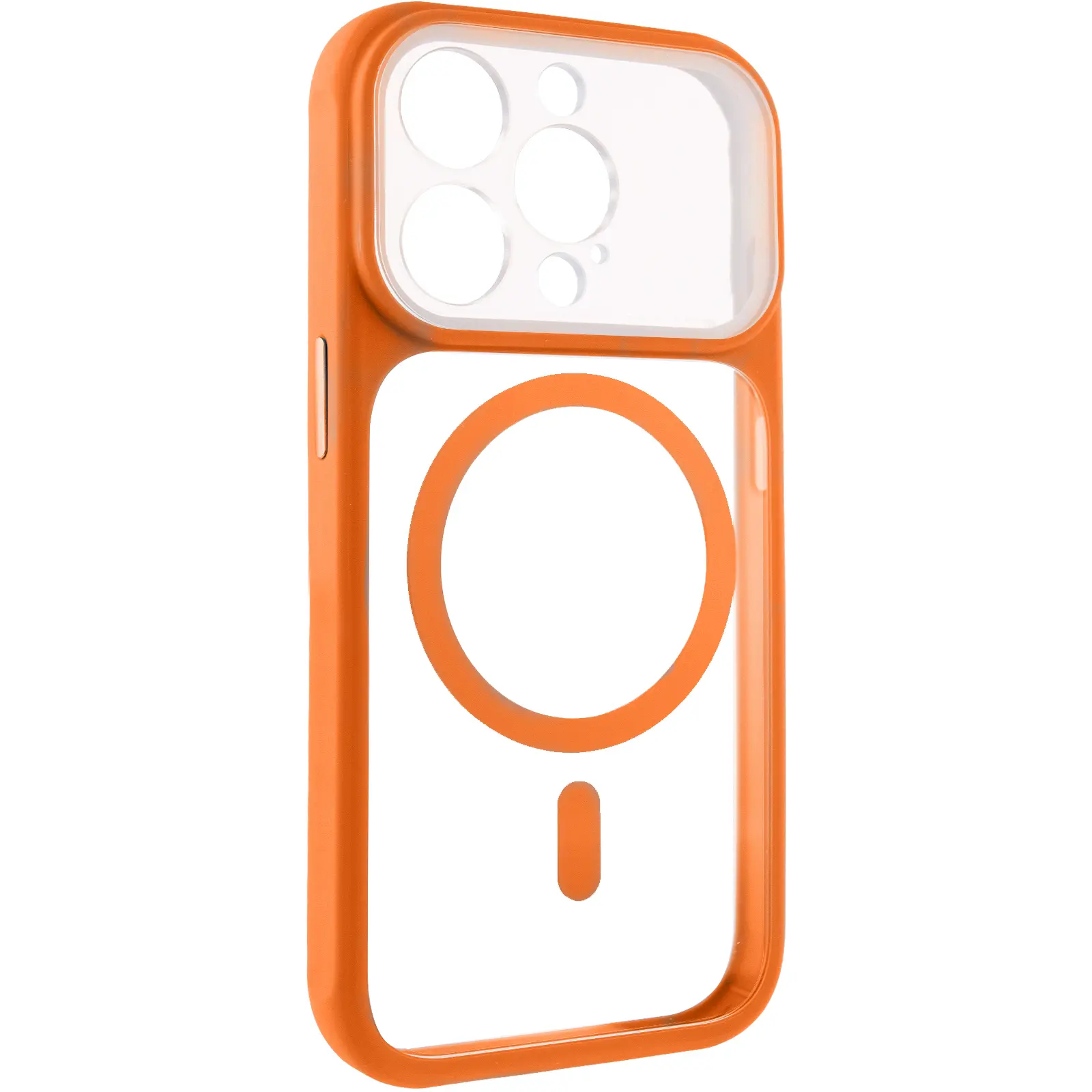 Etui TPU+PC GETMAN Moon Clear with MagSafe do Apple iPhone 15 Pro Max (6.7"), Orange, TPU+PC