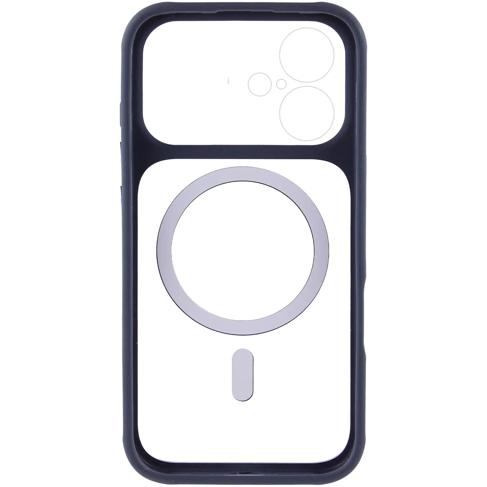 Etui TPU+PC GETMAN Moon Clear with MagSafe do Apple iPhone 16 (6.1"), Blue 2, TPU+PC