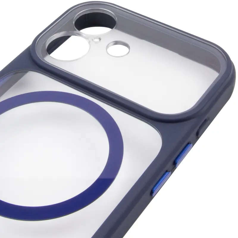 Etui TPU+PC GETMAN Moon Clear with MagSafe do Apple iPhone 16 (6.1"), Blue 3, TPU+PC