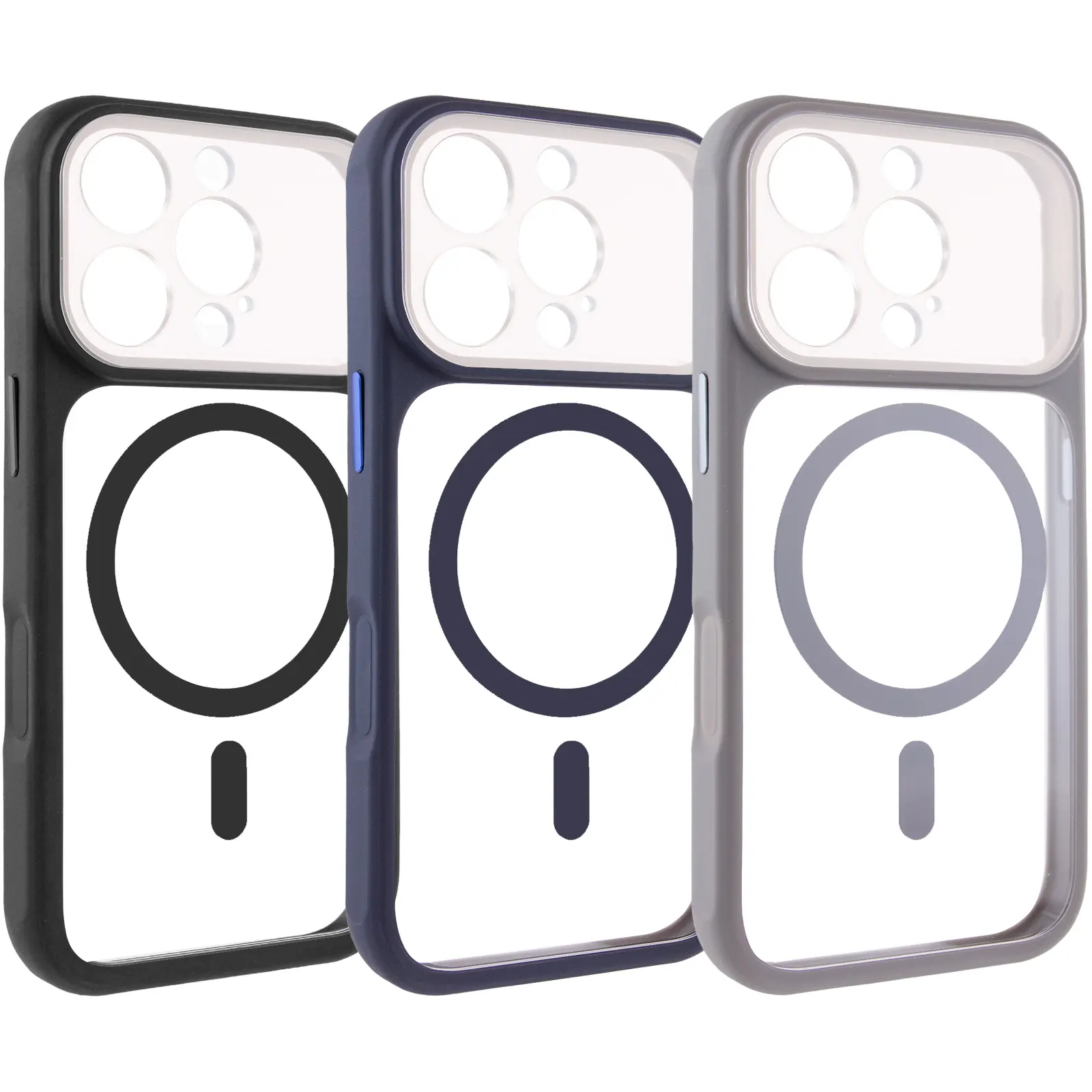 Etui TPU+PC GETMAN Moon Clear with MagSafe do Apple iPhone 16 Pro (6.3"), TPU+PC