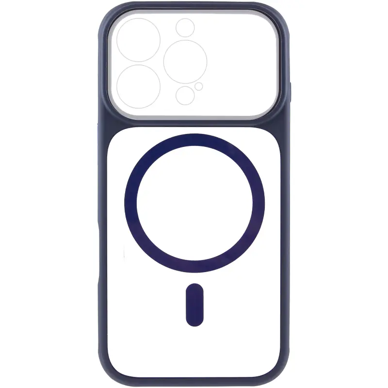 Etui TPU+PC GETMAN Moon Clear with MagSafe do Apple iPhone 16 Pro (6.3"), Blue 1, TPU+PC