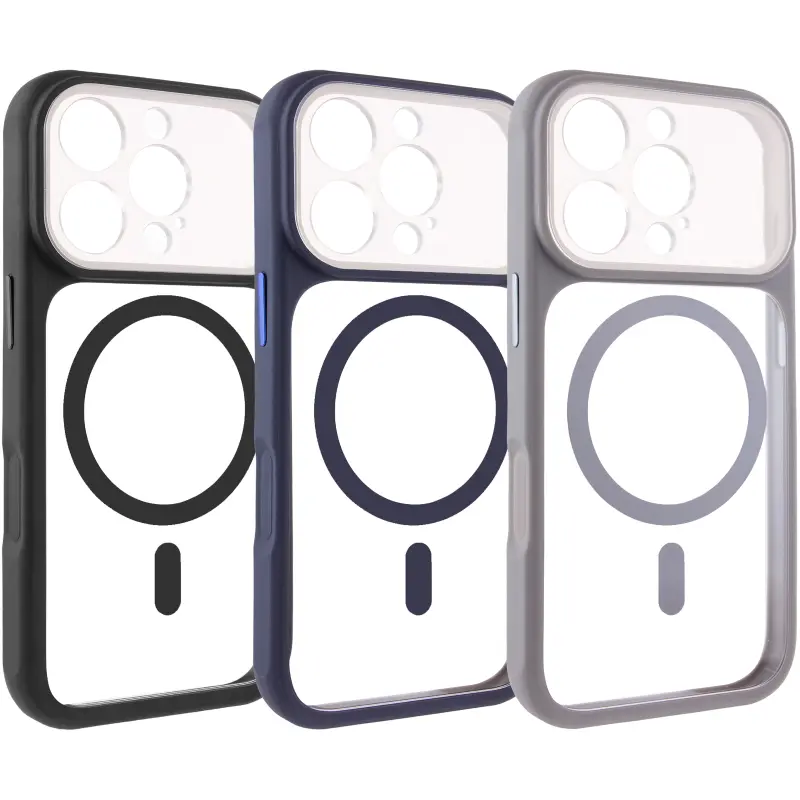 Etui TPU+PC GETMAN Moon Clear with MagSafe do Apple iPhone 16 Pro Max (6.9"), TPU+PC