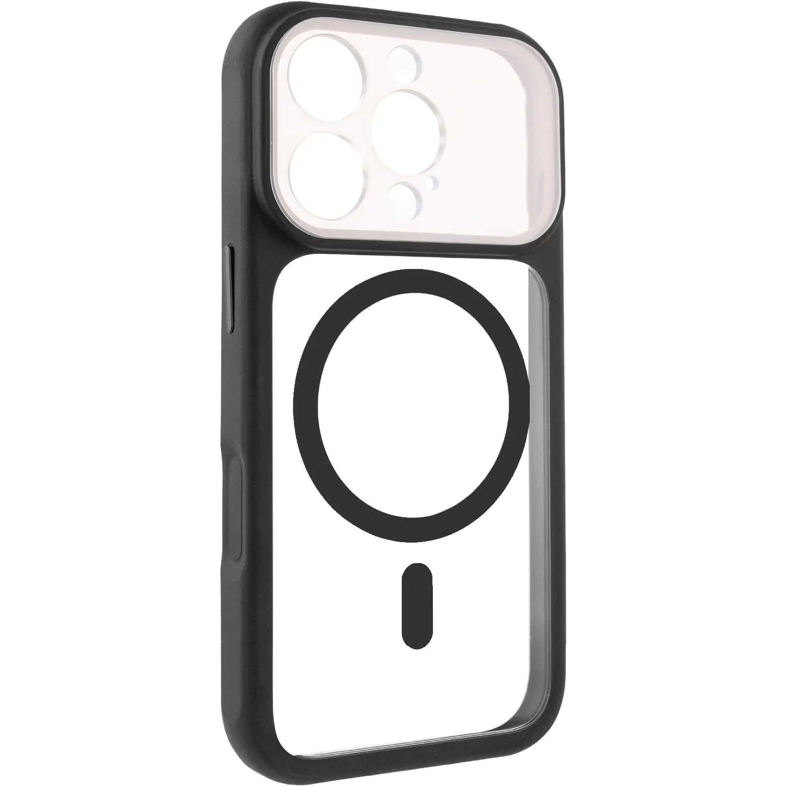 Etui TPU+PC GETMAN Moon Clear with MagSafe do Apple iPhone 16 Pro Max (6.9"), Black, TPU+PC