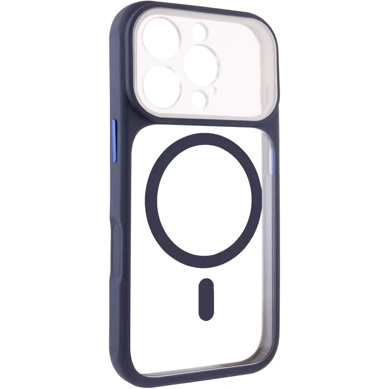 Etui TPU+PC GETMAN Moon Clear with MagSafe do Apple iPhone 16 Pro Max (6.9"), Blue, TPU+PC