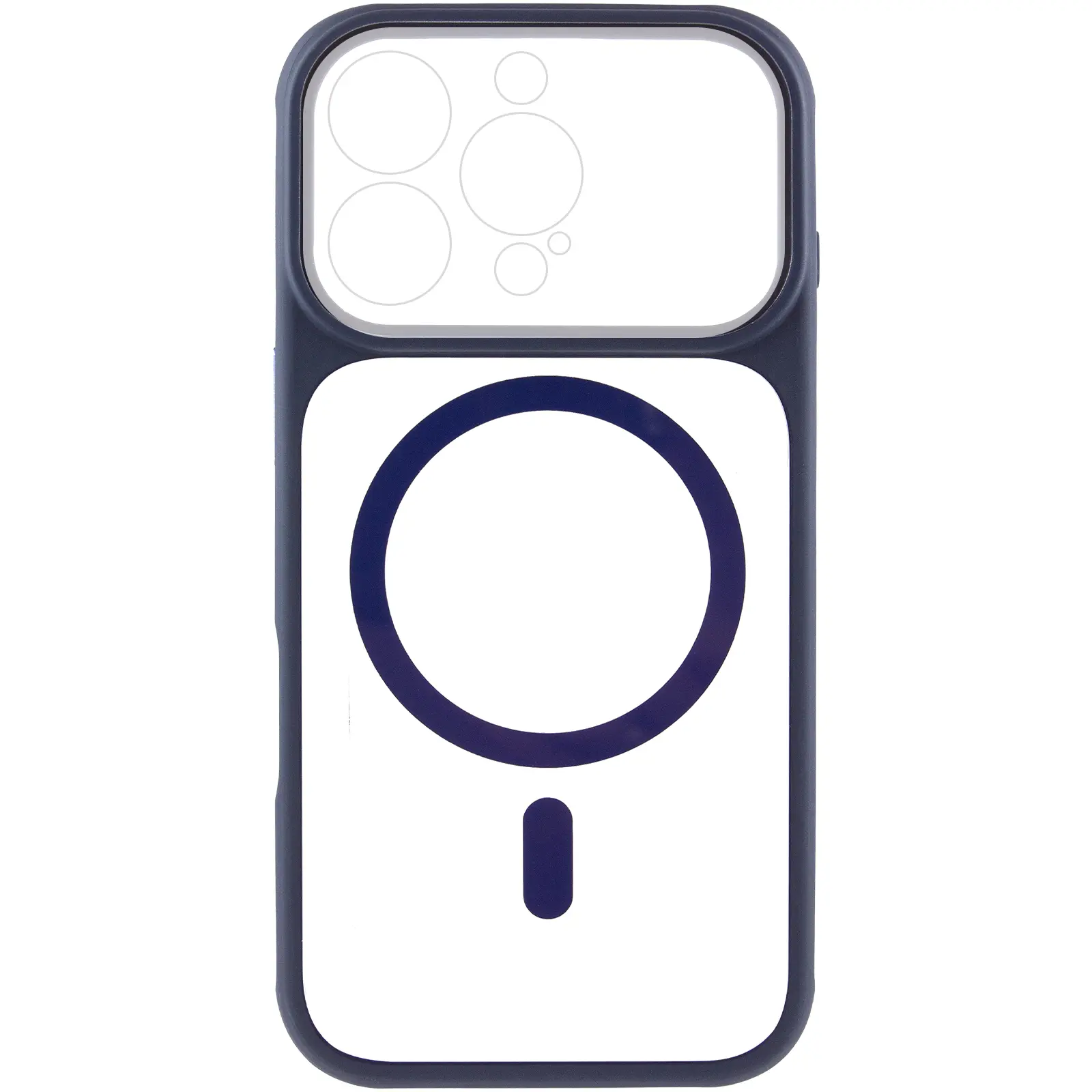 Etui TPU+PC GETMAN Moon Clear with MagSafe do Apple iPhone 16 Pro Max (6.9"), Blue 1, TPU+PC