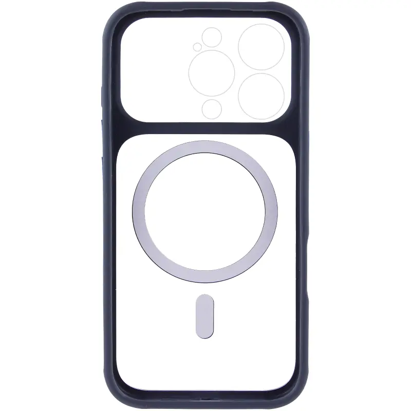 Etui TPU+PC GETMAN Moon Clear with MagSafe do Apple iPhone 16 Pro Max (6.9"), Blue 2, TPU+PC