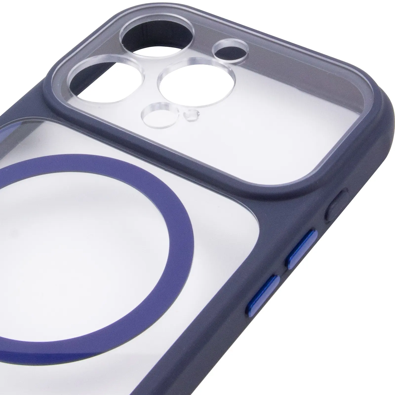 Etui TPU+PC GETMAN Moon Clear with MagSafe do Apple iPhone 16 Pro Max (6.9"), Blue 3, TPU+PC