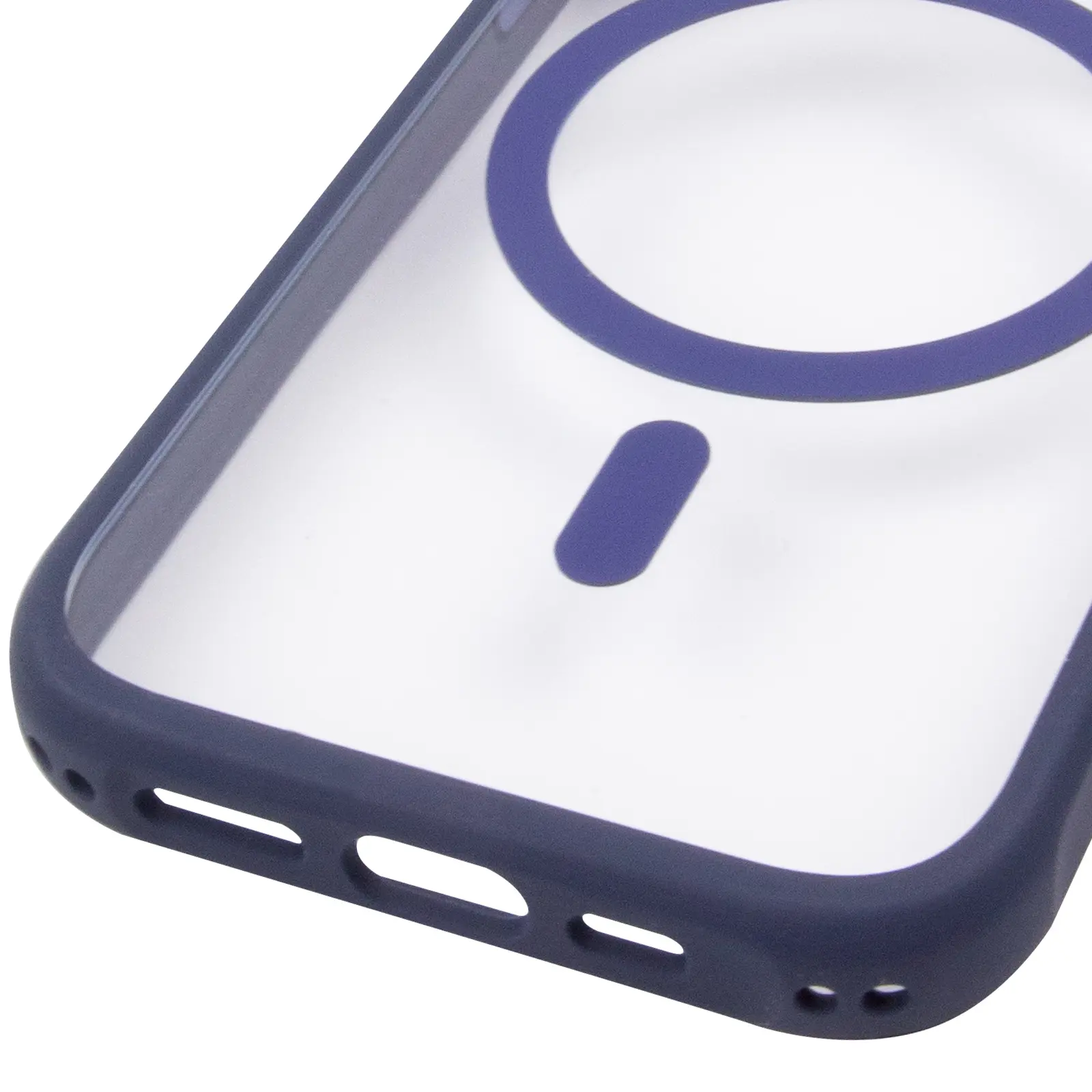 Etui TPU+PC GETMAN Moon Clear with MagSafe do Apple iPhone 16 Pro Max (6.9"), Blue 4, TPU+PC