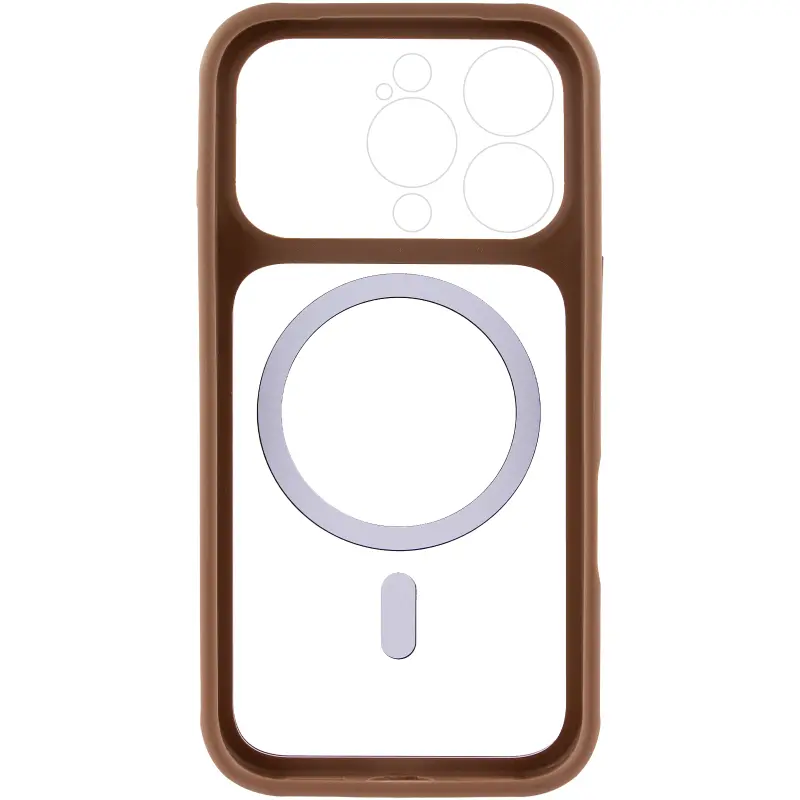 Etui TPU+PC GETMAN Moon Clear with MagSafe do Apple iPhone 16 Pro Max (6.9"), Brown 2, TPU+PC