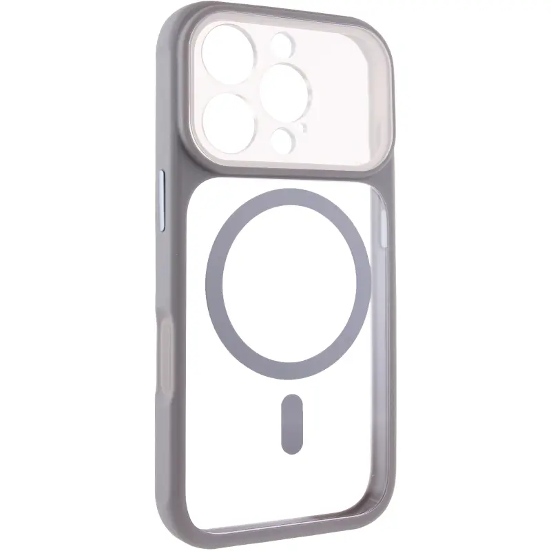 Etui TPU+PC GETMAN Moon Clear with MagSafe do Apple iPhone 16 Pro Max (6.9"), Grey, TPU+PC