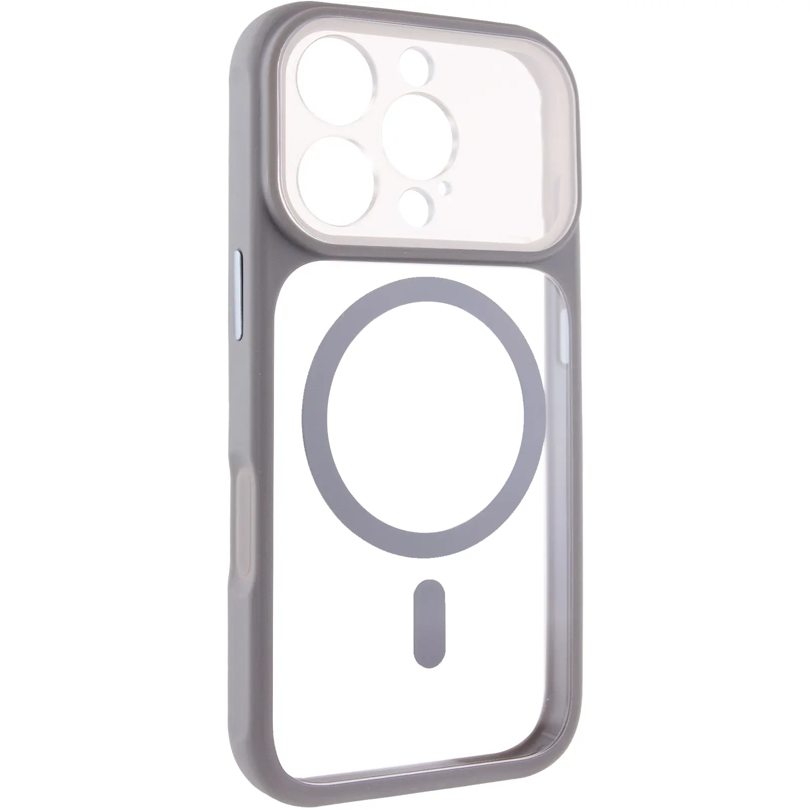 Etui TPU+PC GETMAN Moon Clear with MagSafe do Apple iPhone 16 Pro Max (6.9"), Grey, TPU+PC