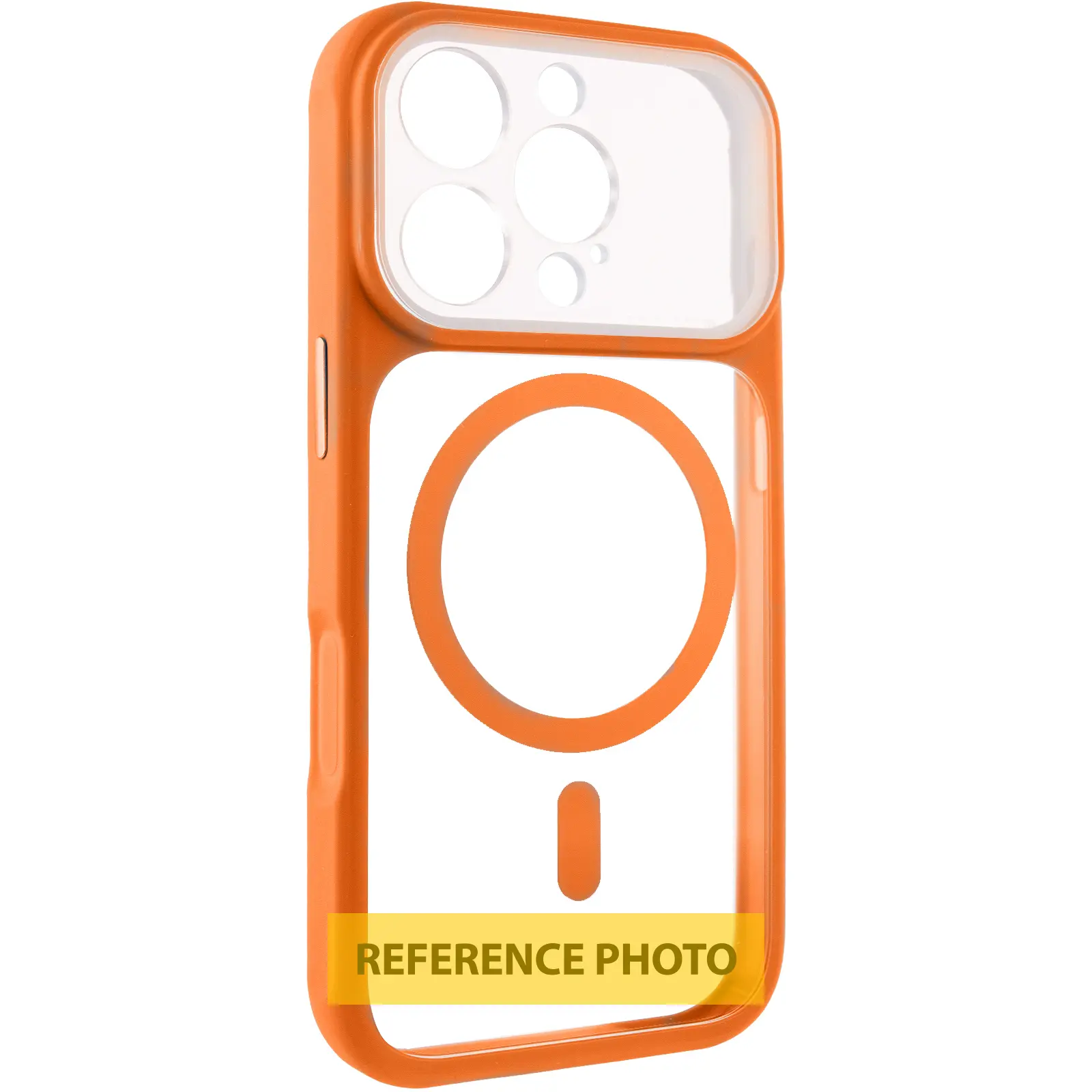 Etui TPU+PC GETMAN Moon Clear with MagSafe do Apple iPhone 16 Pro Max (6.9"), Orange, TPU+PC