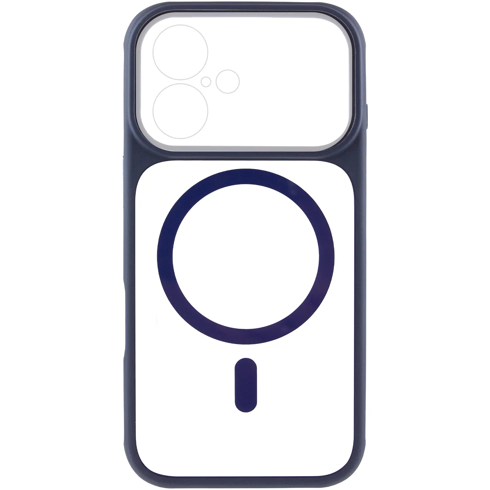 Etui TPU+PC GETMAN Moon Clear with MagSafe do Apple iPhone 17 (6.3"), Blue 1, TPU+PC