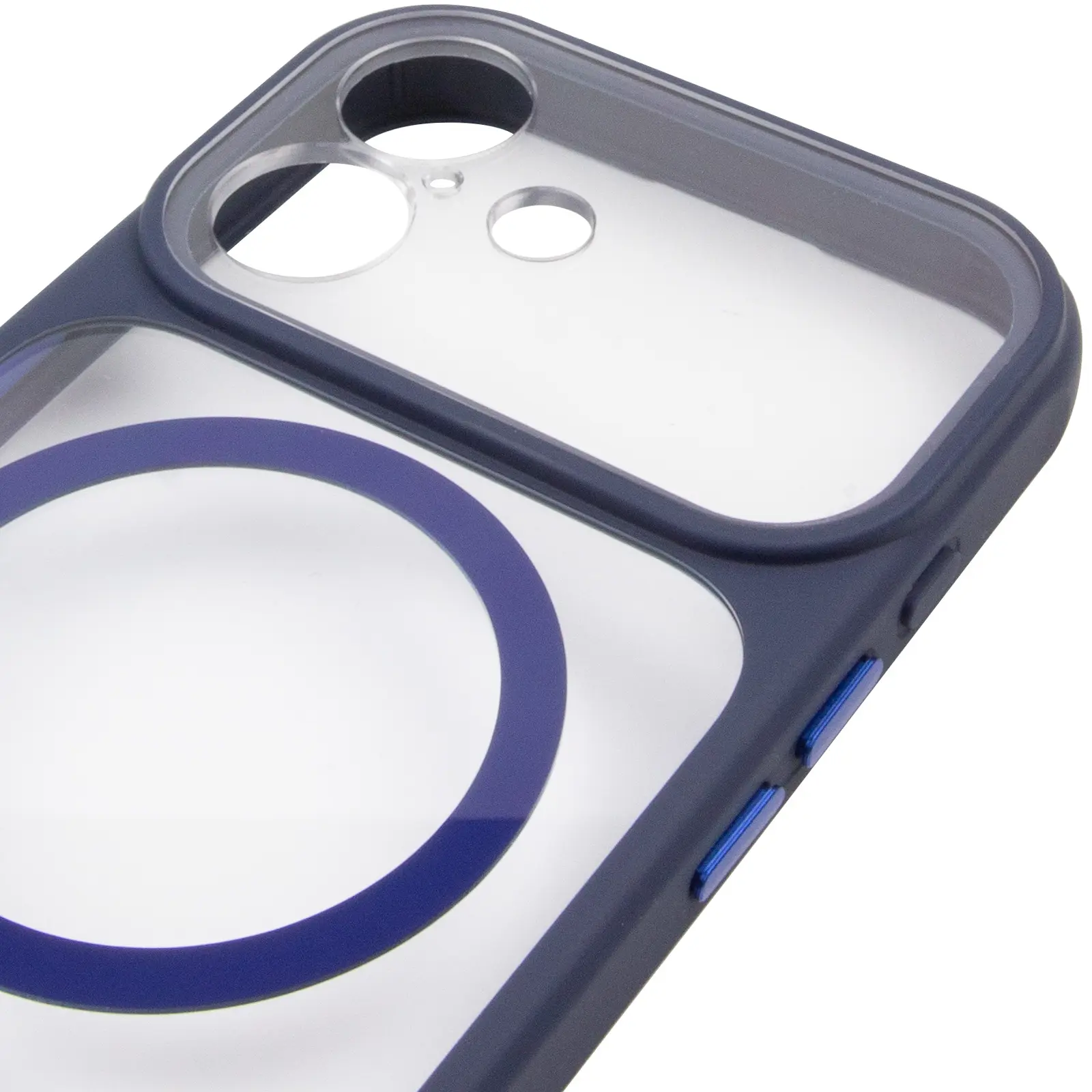 Etui TPU+PC GETMAN Moon Clear with MagSafe do Apple iPhone 17 (6.3"), Blue 3, TPU+PC