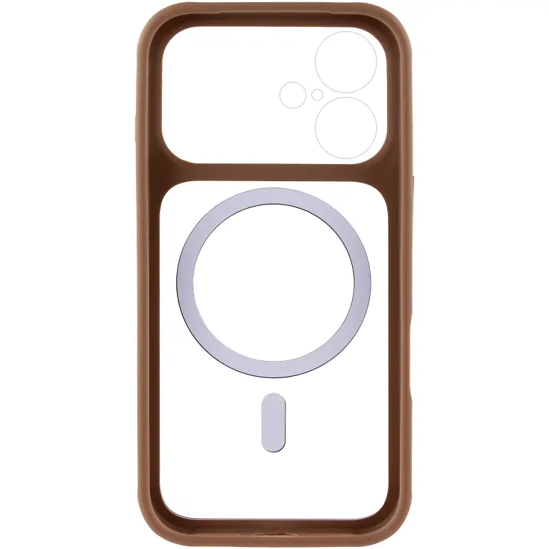 Etui TPU+PC GETMAN Moon Clear with MagSafe do Apple iPhone 17 (6.3"), Brown 2, TPU+PC