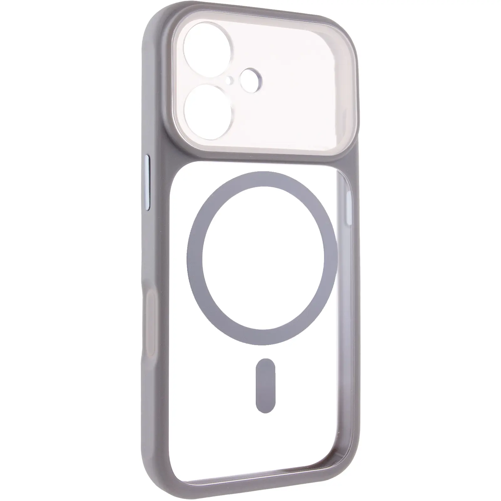 Etui TPU+PC GETMAN Moon Clear with MagSafe do Apple iPhone 17 (6.3"), Grey, TPU+PC