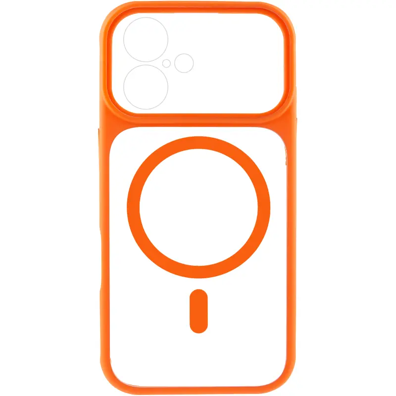 Etui TPU+PC GETMAN Moon Clear with MagSafe do Apple iPhone 17 (6.3"), Orange 1, TPU+PC