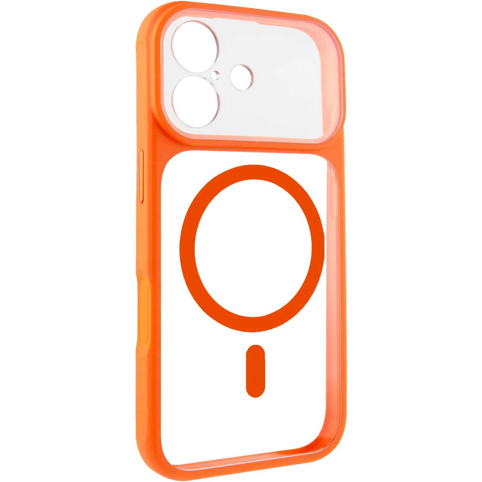Etui TPU+PC GETMAN Moon Clear with MagSafe do Apple iPhone 17 (6.3"), Orange, TPU+PC