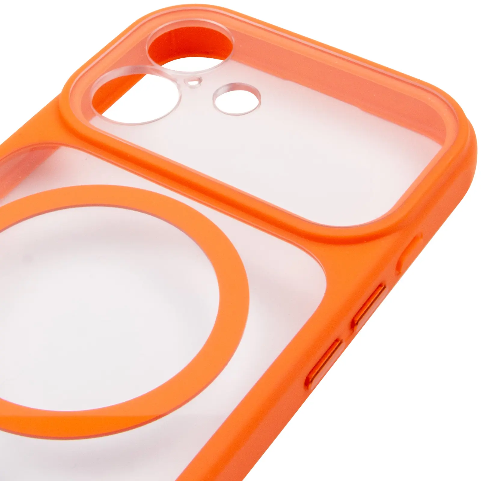 Etui TPU+PC GETMAN Moon Clear with MagSafe do Apple iPhone 17 (6.3"), Orange 3, TPU+PC