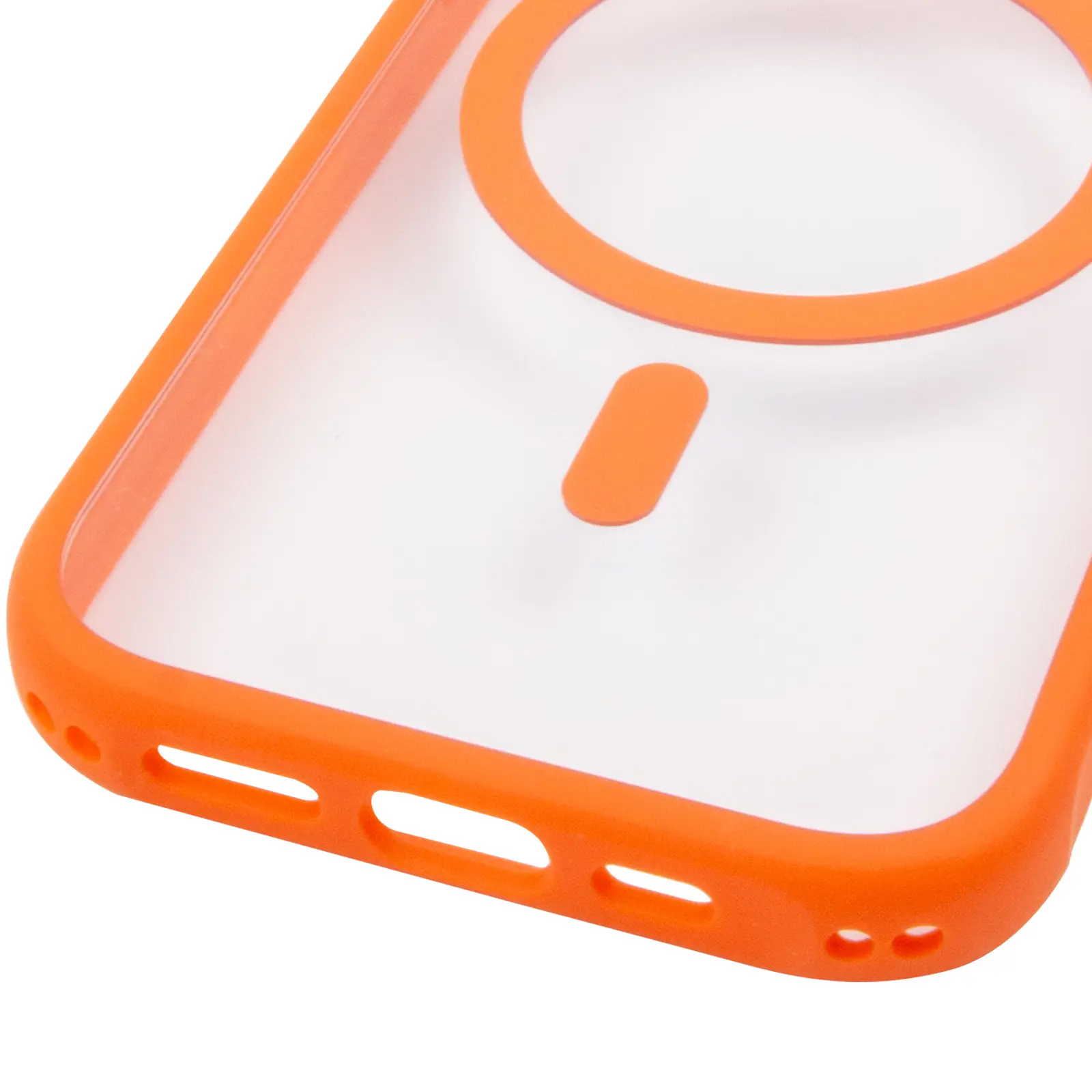 Etui TPU+PC GETMAN Moon Clear with MagSafe do Apple iPhone 17 (6.3"), Orange 4, TPU+PC