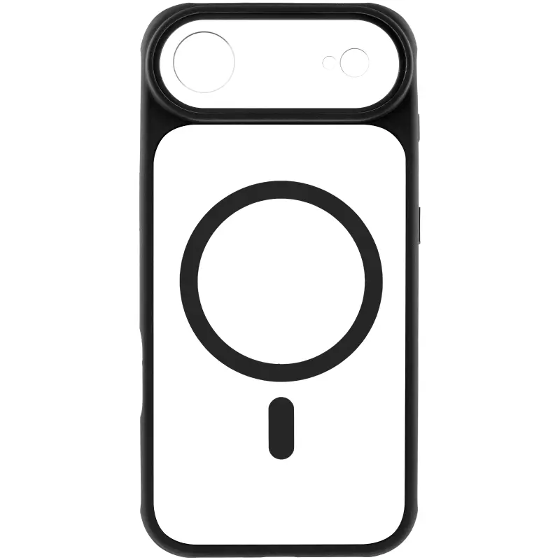 Etui TPU+PC GETMAN Moon Clear with MagSafe do Apple iPhone 17 Air (6.5"), Black 2, TPU+PC