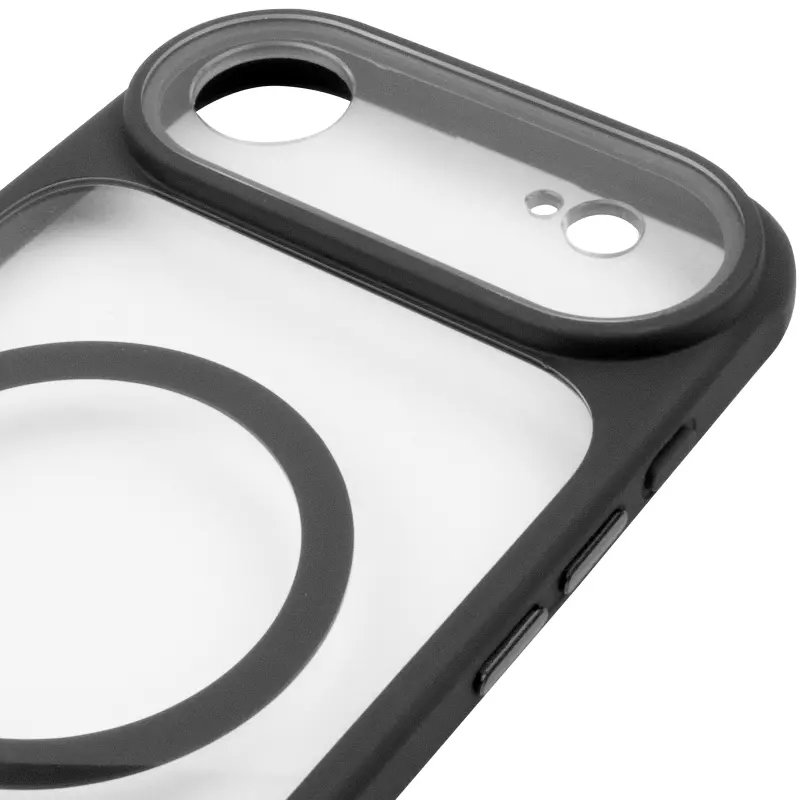 Etui TPU+PC GETMAN Moon Clear with MagSafe do Apple iPhone 17 Air (6.5"), Black 4, TPU+PC