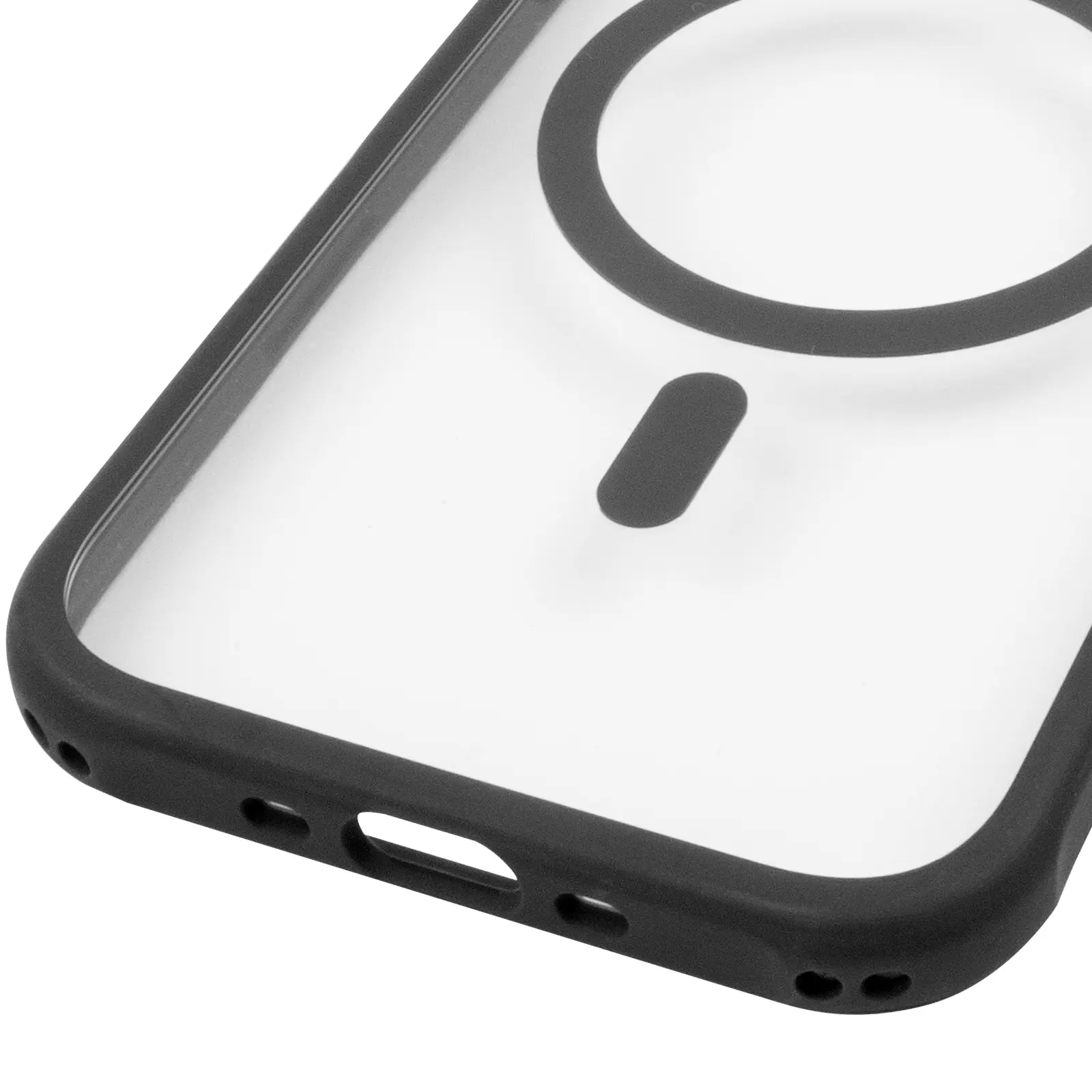 Etui TPU+PC GETMAN Moon Clear with MagSafe do Apple iPhone 17 Air (6.5"), Black 5, TPU+PC