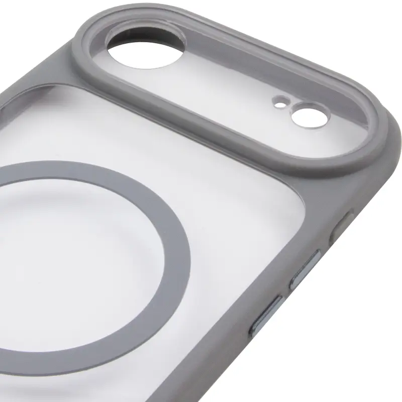 Etui TPU+PC GETMAN Moon Clear with MagSafe do Apple iPhone 17 Air (6.5"), Grey 3, TPU+PC