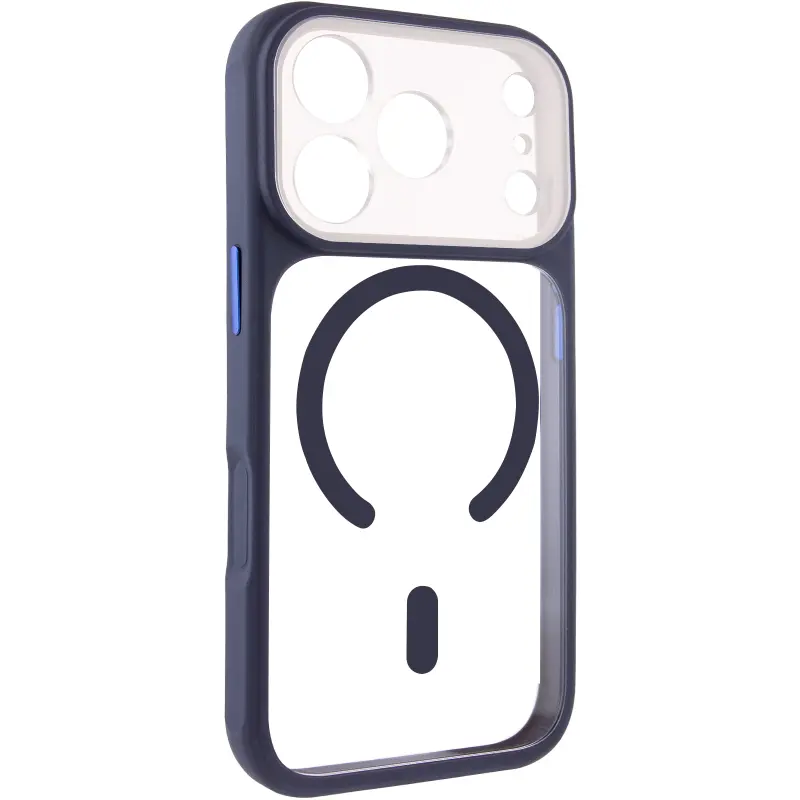 Etui TPU+PC GETMAN Moon Clear with MagSafe do Apple iPhone 17 Pro (6.3"), Blue, TPU+PC