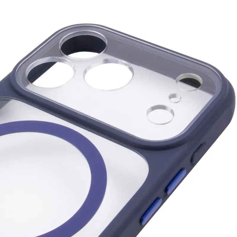 Etui TPU+PC GETMAN Moon Clear with MagSafe do Apple iPhone 17 Pro (6.3"), Blue 3, TPU+PC